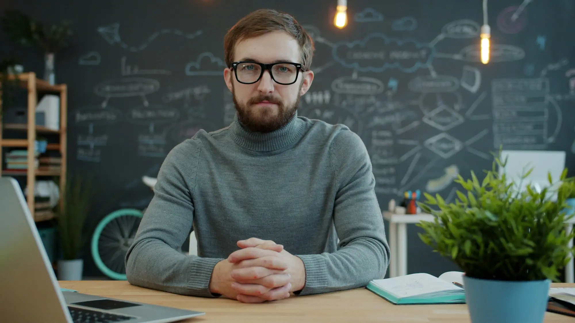 Accountant ready for an end of financial year meeting